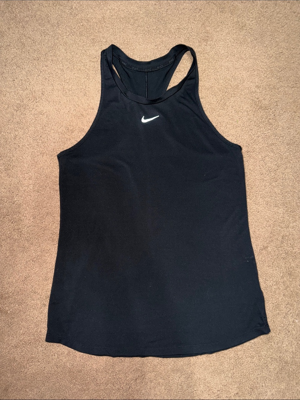 Nike Women’s Black Racerback Training Tank with White Nike Swoosh